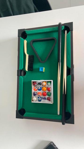 Mini pooltafel, Sport en Fitness, Ophalen, Gebruikt, Pooltafel
