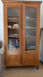 Boekenkast met eikenhouten glazuur, Ophalen, 200 cm of meer, Classique, 25 tot 50 cm