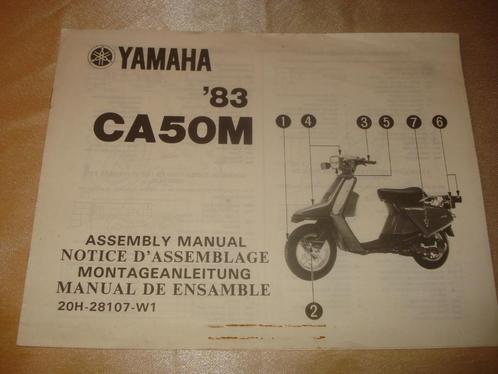 YAMAHA CA50M '83 Ancienne Notice d'Assemblage, Motos, Modes d'emploi & Notices d'utilisation, Yamaha, Enlèvement ou Envoi