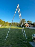 Dubbele ladders, Doe-het-zelf en Bouw, Ladders en Trappen, Ophalen, Zo goed als nieuw, Ladder