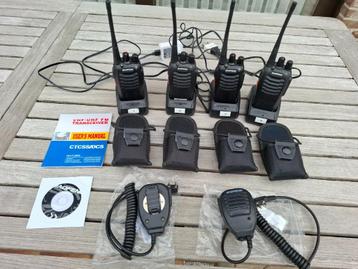 Baofeng complete set van 4 walkie-talkies als nieuw beschikbaar voor biedingen
