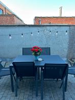 Tuintafel met 6 stoelen, Ophalen, Zo goed als nieuw