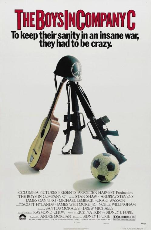 16mm speelfilm  --  The Boys in Company C (1978), TV, Hi-fi & Vidéo, Bobines de film, Film 16 mm, Enlèvement ou Envoi