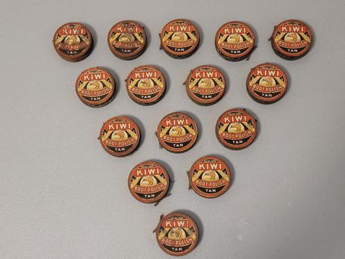 oude vintage industriële KIWI schoenpoetsdoos, Verzamelen, Merken en Reclamevoorwerpen, Gebruikt, Overige typen, Ophalen of Verzenden