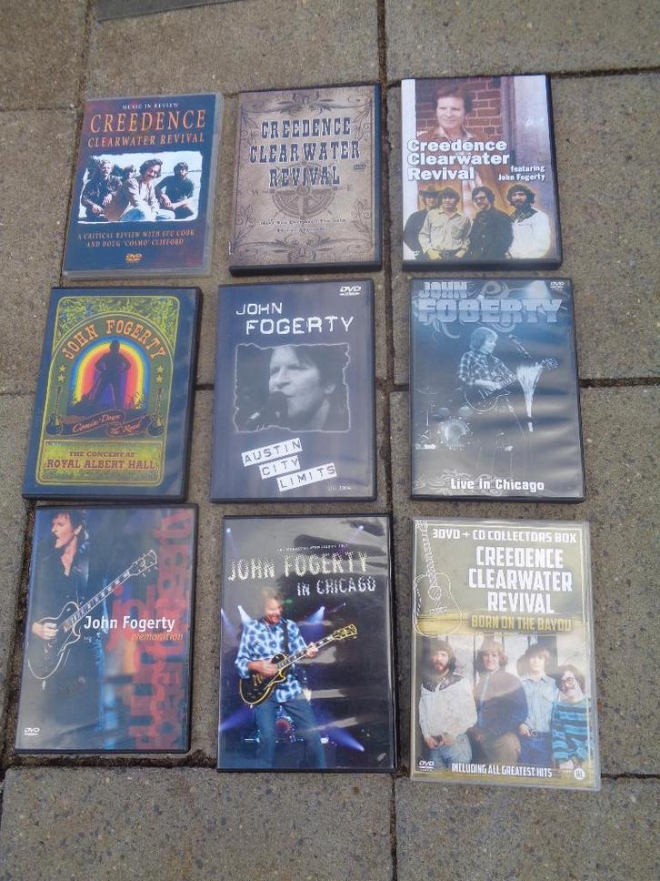 9 DVD du CCR et de John Fogerty uniquement, CD & DVD, DVD | Musique & Concerts, Utilisé, Musique et Concerts, Tous les âges, Enlèvement ou Envoi