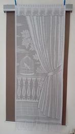 Groot gordijn klaar om te installeren 120 x 60 cm, Moderne,  prêt à poser, Nieuw, Wit, 100 tot 150 cm