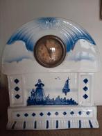 Antieke art deco porseleinen klokje delft delftblauw 1930's, Ophalen of Verzenden