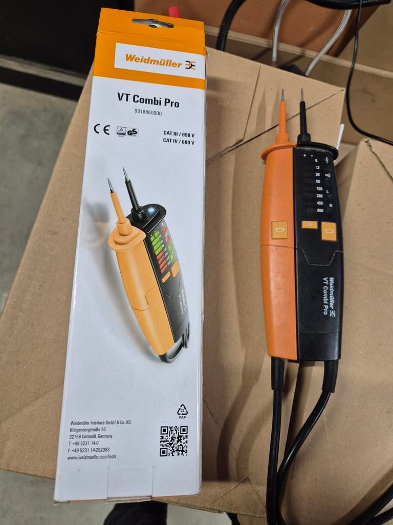 Spanningsmeter VT combi pro, Ophalen