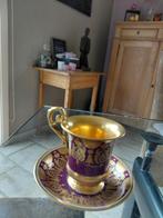 Tasse et sous tasse dorées, Collections, Enlèvement, Utilisé, Porcelaine, Tasse et/ou soucoupe