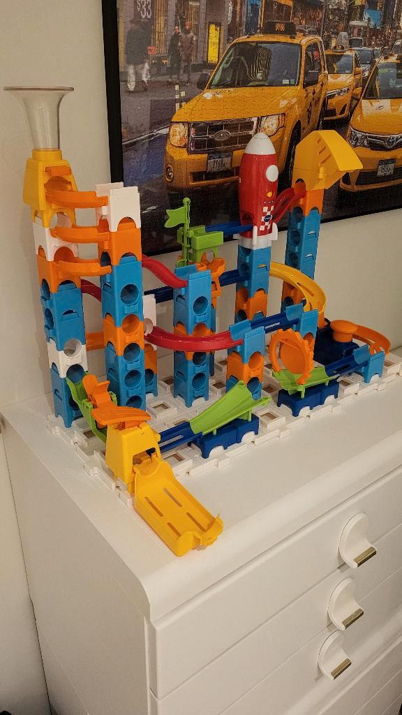 VTech knikkerbaan - Marble Rush Rocket Set Electronic M100E, Kinderen en Baby's, Speelgoed | Educatief en Creatief, Zo goed als nieuw