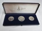 3 zilver munten  Olympische Spelen 1980, Ophalen of Verzenden, Munten