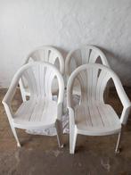 Tuinstoelen (4) Allibert, Ophalen, Gebruikt, Plastic, Stapelbaar