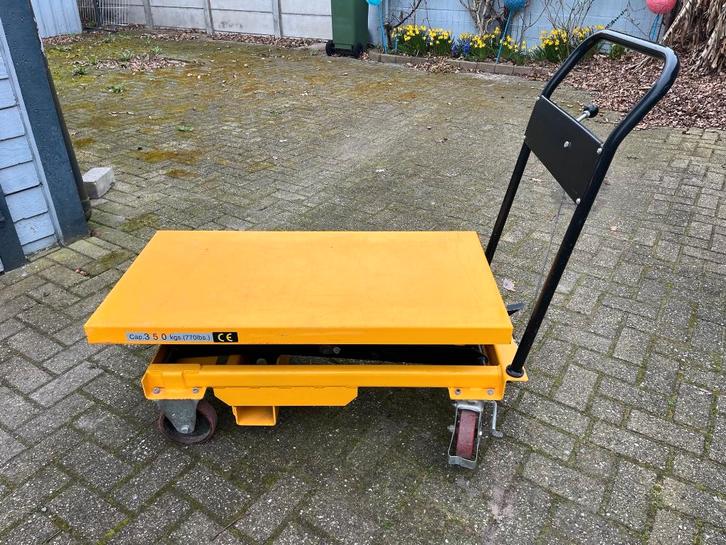 Heftafel Schaarlift verrijdbaar 350kg Manutan, hoogte 1.60 m, Diversen, Overige Diversen, Zo goed als nieuw, Ophalen