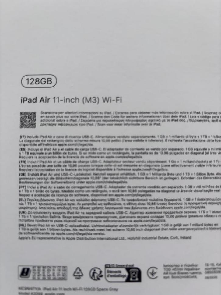 Ipad air 11' M3 2026 Neuf facture, Computers en Software, Apple iPads, Ophalen