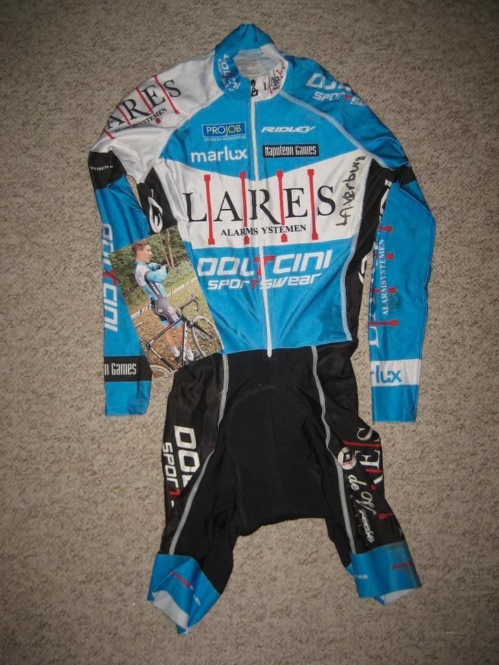 Lares Doltcini wielerpak gedragen en gesigneerd CX pak, Vélos & Vélomoteurs, Accessoires vélo | Vêtements de cyclisme, Utilisé