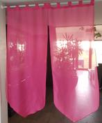 Lot de 4 Rideaux voile fushia et orange, Enlèvement