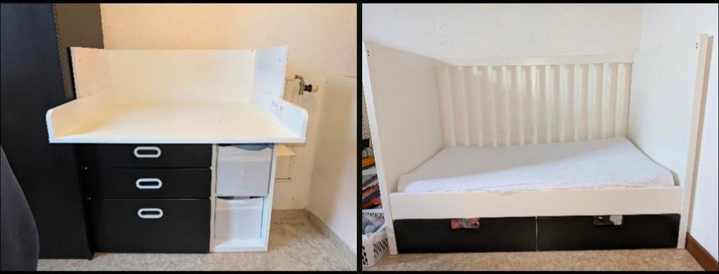 Lit + table a langer, Animaux & Accessoires, Enlèvement