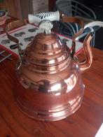 BOUILLOIRE EN CUIVRE ET PORCELAINE, Antiquités & Art, Enlèvement ou Envoi, Cuivre