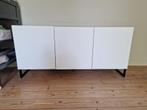 A DONNER Buffet bas design Made bois et blanc, Maison & Meubles, Métal, 25 à 50 cm, Avec porte(s), Design