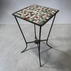 Table d'appoint vintage en mosaïque/table à plantes, Enlèvement, Utilisé