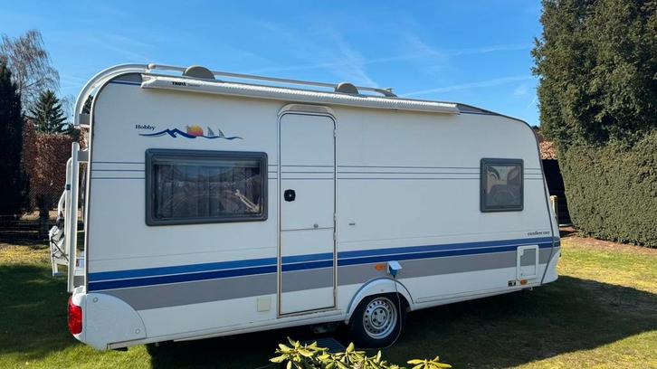 Caravan Hobby Excellent, Caravans en Kamperen, Caravans, Particulier, Hobby, Vast bed, Douche, Ophalen