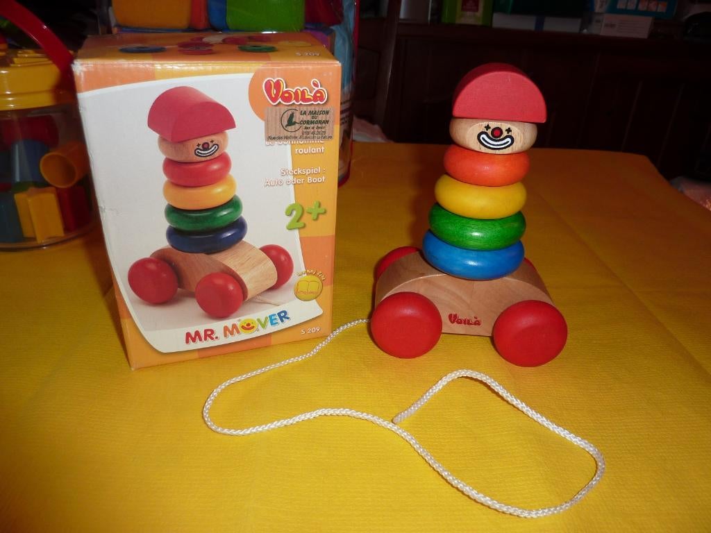 Jouet éducatif roulant en bois, Enlèvement, Neuf, Jouet à Pousser ou Tirer
