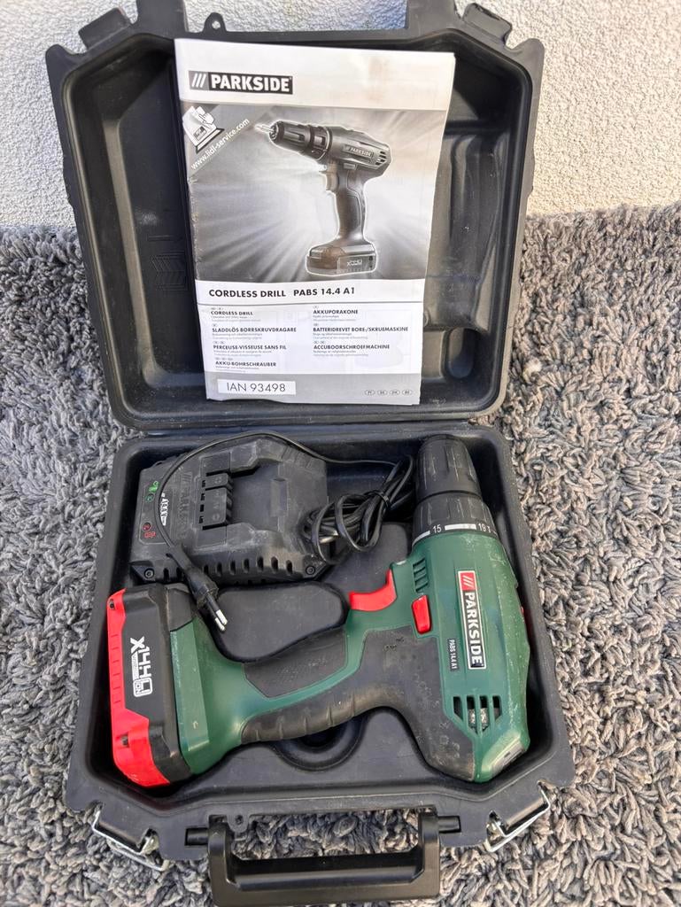 Vijsmachine, Ophalen, Zo goed als nieuw, Boor- en Schroefmachine, Variabele snelheid