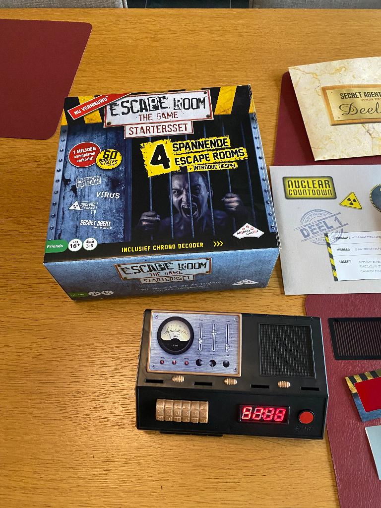 Escape room, Trois ou quatre joueurs, Enlèvement, Utilisé