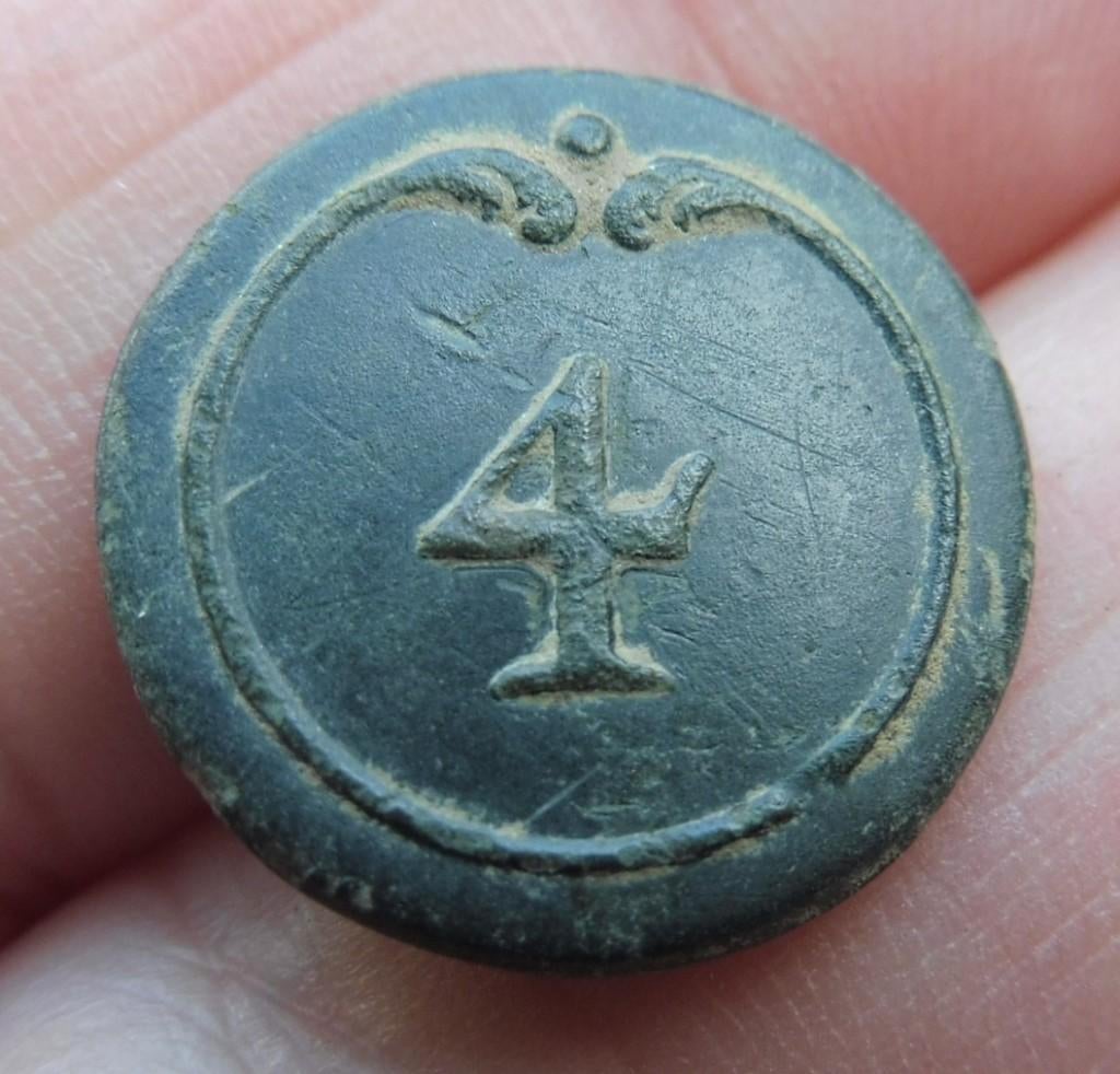 Uniformknoop Franse 4e Régiment d'Infanterie WATERLOO 1815, Collections, Objets militaires | Général, Armée de terre, Envoi