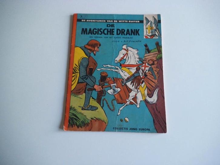De witte ruiter  De magische drank Jong Europa  7, Boeken, Stripverhalen, Gelezen, Eén stripboek, Ophalen of Verzenden
