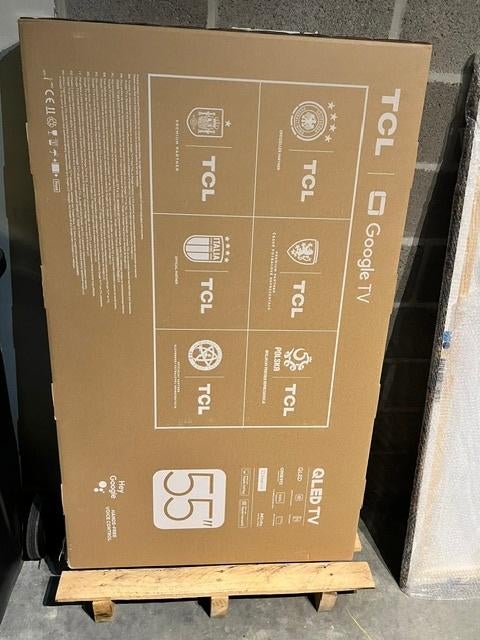 Televisie TCL 55 inch, QLED, Nieuw, 120 Hz, 100 cm of meer