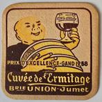 Cuvée de l'Ermitage sous-Bock Bierviltje Bierdeckel Coaster, Ophalen of Verzenden, Gebruikt, Viltje(s)