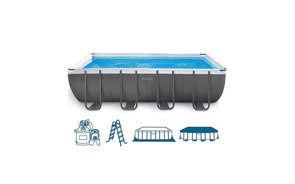 Zwembad - intex ultra frame xtr pool - 549 x 274 x 132 cm, Jardin & Terrasse, Piscines, Enlèvement, Utilisé, Rectangulaire, 200 à 300 cm