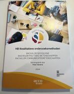 HB Kwalitatieve onderzoeksmethoden, Livres, Livres d'étude & Cours, Enlèvement, Comme neuf, Acco