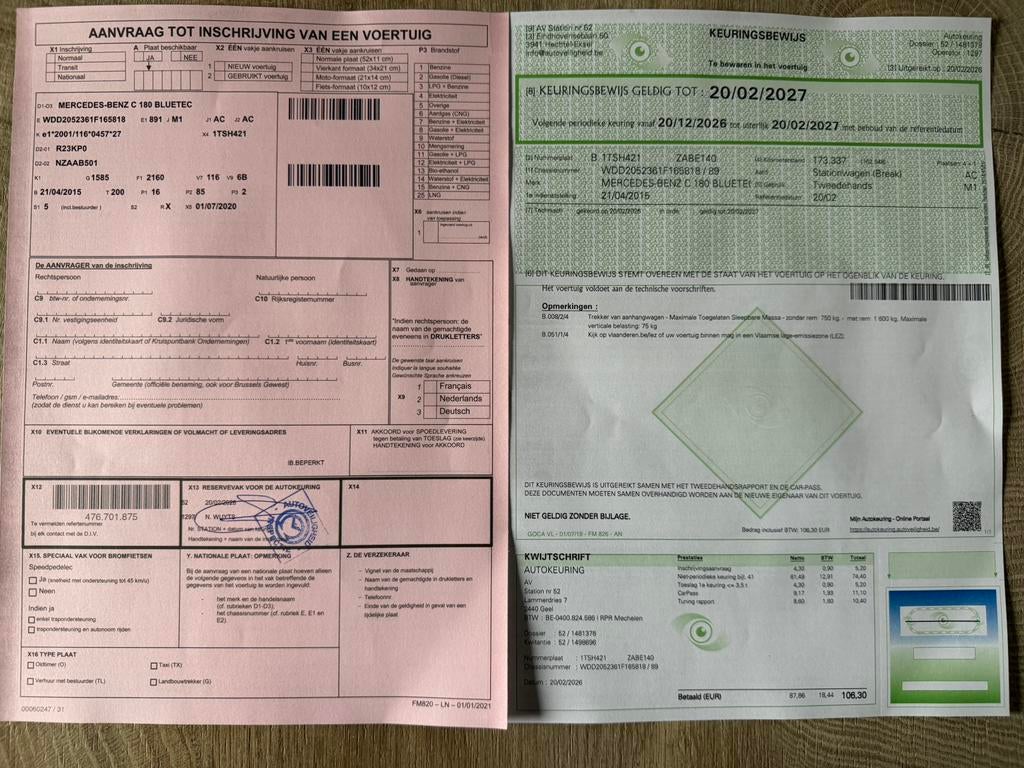 Mercedes C180d Bluetec/Automaat/Euro 6B/Navi/Cruise/GEKEURD, Auto's, Mercedes-Benz, Automaat, Euro 6, Bedrijf, https://public.car-pass.be/vhr/86a8d0a5-66e1-468e-ba9f-9ad3f2d8eaf2