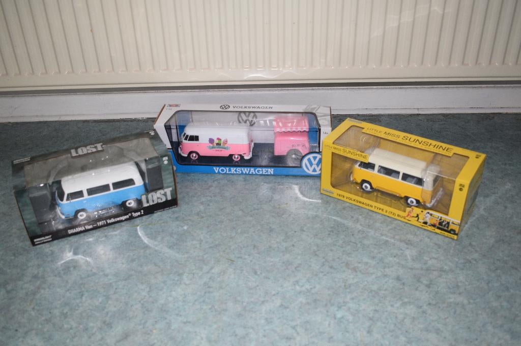 lot 3 miniature volkswagen 1:24 neuve, Enlèvement ou Envoi, Neuf, Voiture, Motormax