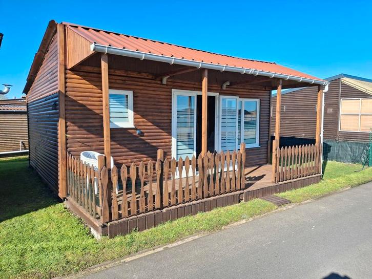 Chalet a vendre au camping tourist à middelkerke, Vacances, Maisons de vacances | Belgique, Anvers et Flandres, Chalet, Bungalow ou Caravane