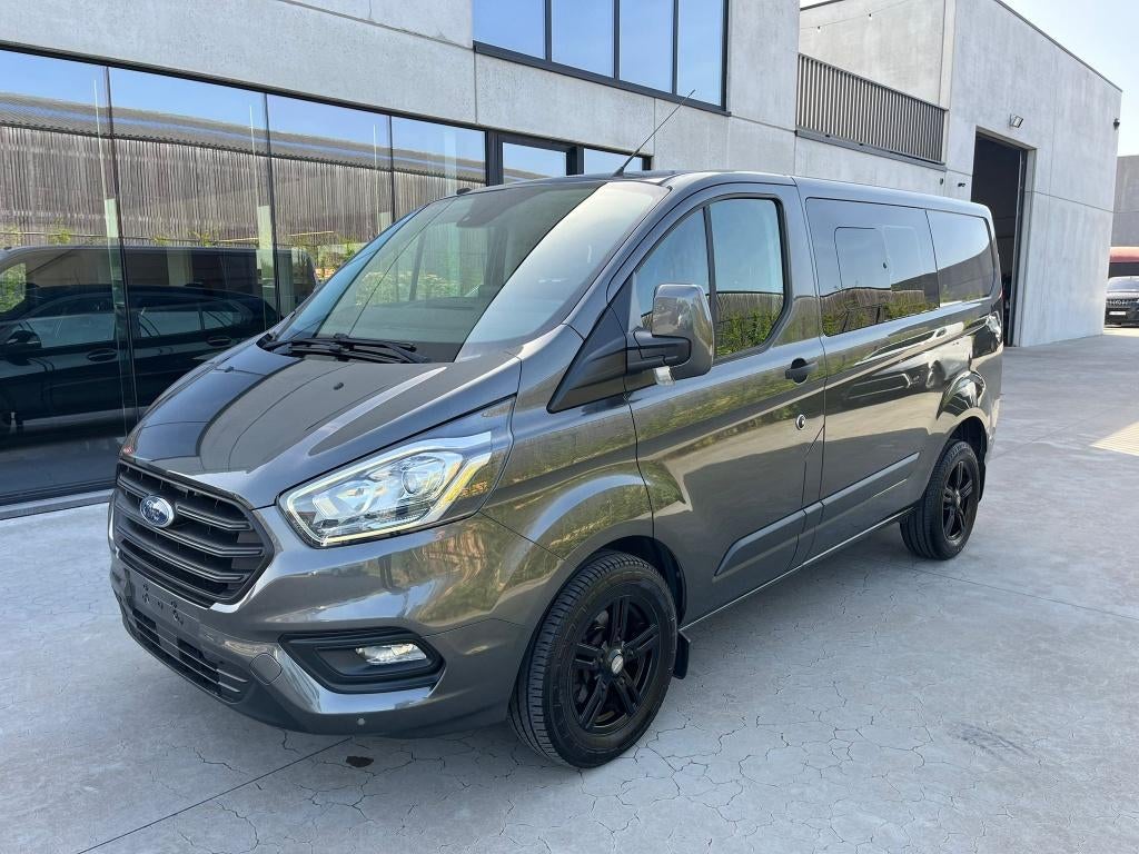 Ford Transit custom  6pl/170pk/Carplay/Trekhaak/Garantie, Argent ou Gris, Achat, 6 portes, Euro 6