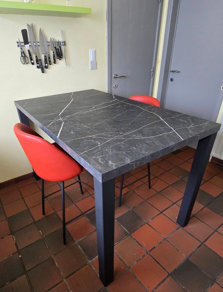 Hoge Keukentafel/Bartafel QUBE HPL PERFECTA, Maison & Meubles, Enlèvement, Comme neuf