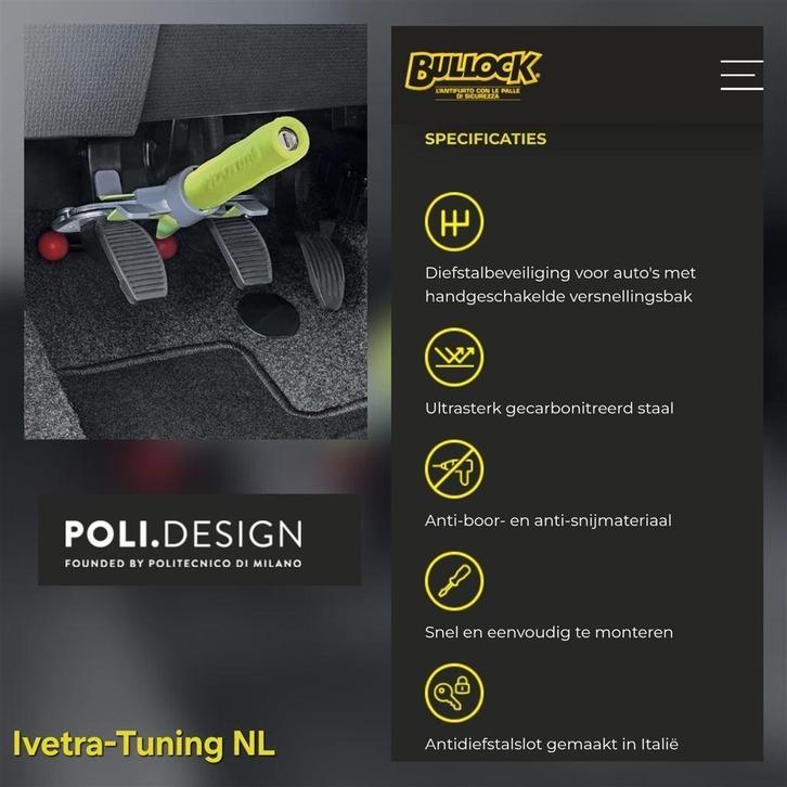 Pedaalslot Toyota GR86 | Beveiliging Toyota GR86, Auto diversen, Anti-diefstal, Nieuw, Ophalen of Verzenden