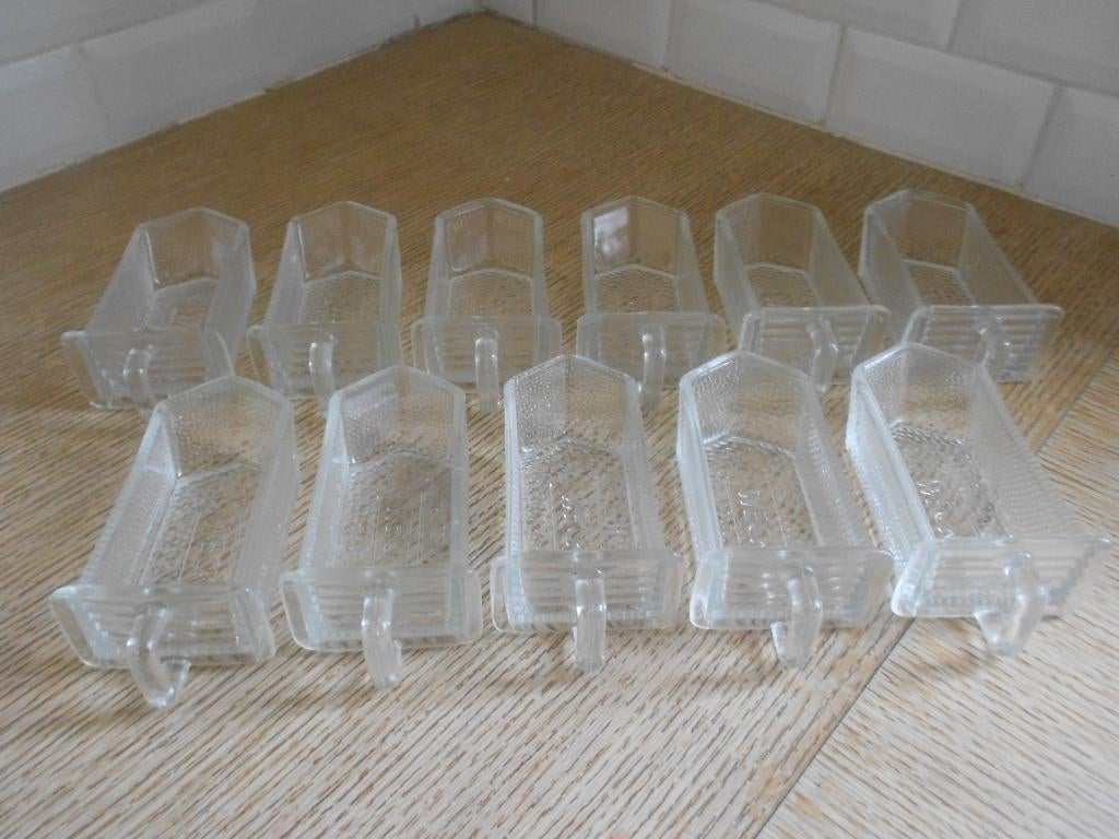 pot à épices (11 tiroirs en verre) - Cuisine - art déco - D, Antiquités & Art, Enlèvement ou Envoi