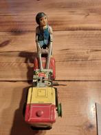 Vintage 1960 blikken speelgoed opwindende cultivatortractor, Enlèvement ou Envoi
