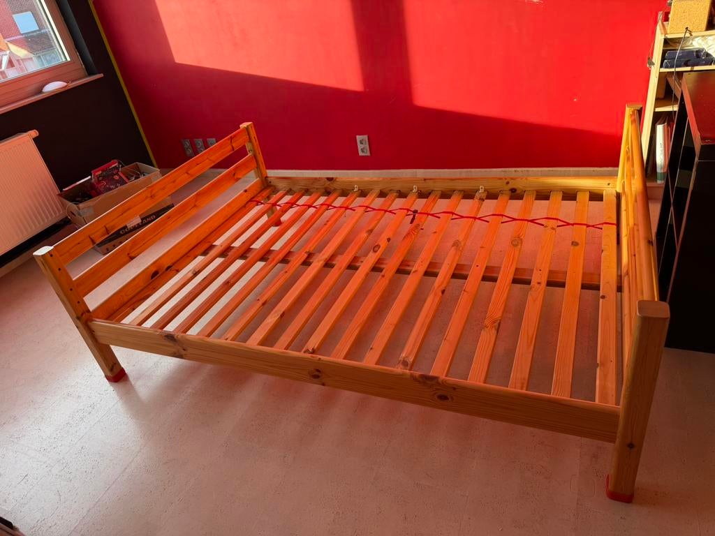 Bed in dennehout 160 x 200 cm, Autres couleurs, Dennehout, Enlèvement, Utilisé