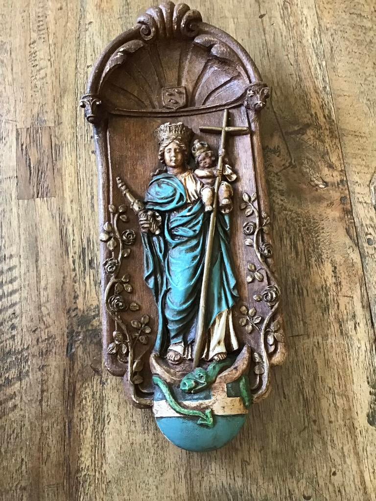 Bas-reliëf Mariabeeld ceracasa, Ophalen of Verzenden