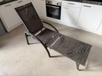 grijze loungestoel voor in de tuin, Tuin en Terras, Ophalen, Zo goed als nieuw, Aluminium