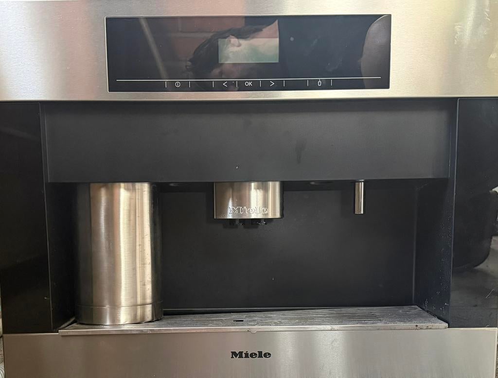 Mieke koffiezet met bonen, Stoompijpje, Gebruikt, Koffiemachine, Ophalen of Verzenden