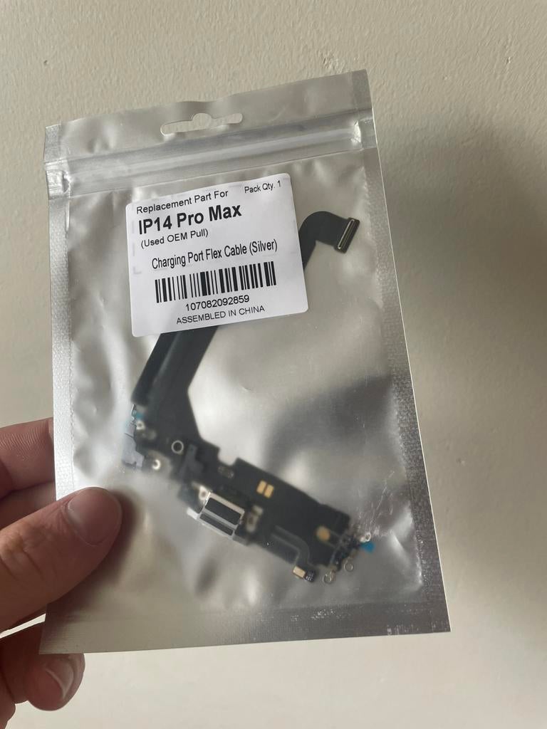 Oplaadpoort / charging flex iPhone 14 Pro Max wit, IPhone, Overige typen, Nieuw, Ophalen of Verzenden