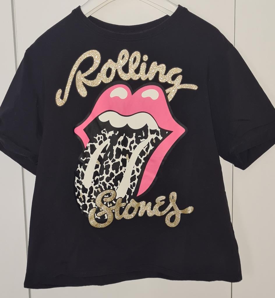 t-shirt name it Rolling Stones 134, Kinderen en Baby's, Kinderkleding | Maat 134, Meisje, Name it, Ophalen of Verzenden, Zo goed als nieuw