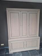 Massief eiken kast – grote opbergkast – topstaat, Huis en Inrichting, Ophalen
