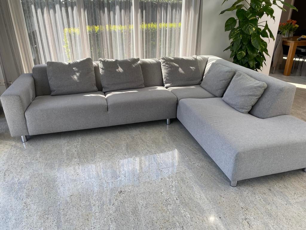 Complete hoekzetel met kussens, Ophalen, Gebruikt, Stof, Modern